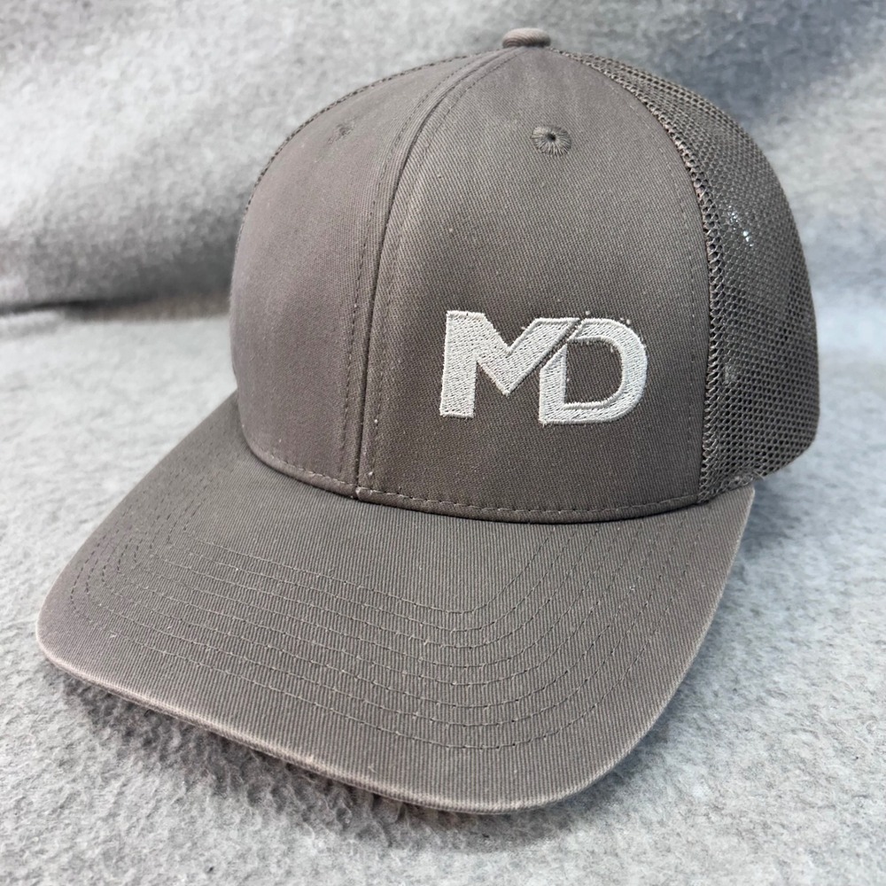 McClarty Daniel MD Logo Mens Gray Outdoor Cap Trucker Hat Snapback Mesh OSFM